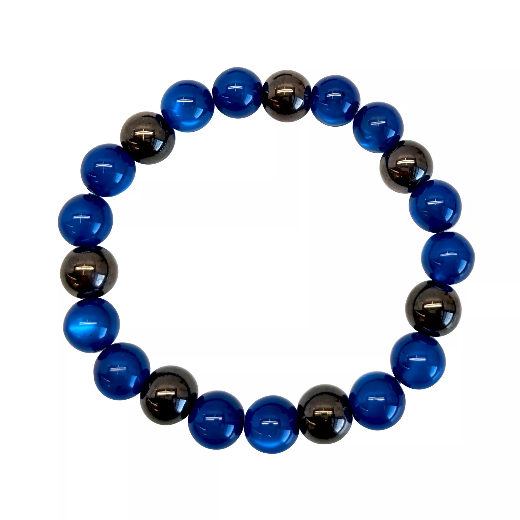 Gray and Blue Long Distance Bracelets - 2 Pack at Spencer's