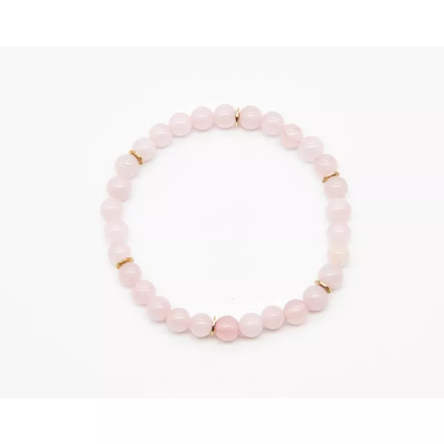 Rose Quartz Semi-Precious Stone Beaded Bracelet at Spencer's
