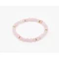 Rose Quartz Semi-Precious Stone Beaded Bracelet at Spencer's
