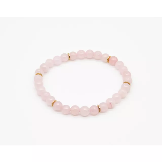 Rose Quartz Semi-Precious Stone Beaded Bracelet at Spencer's