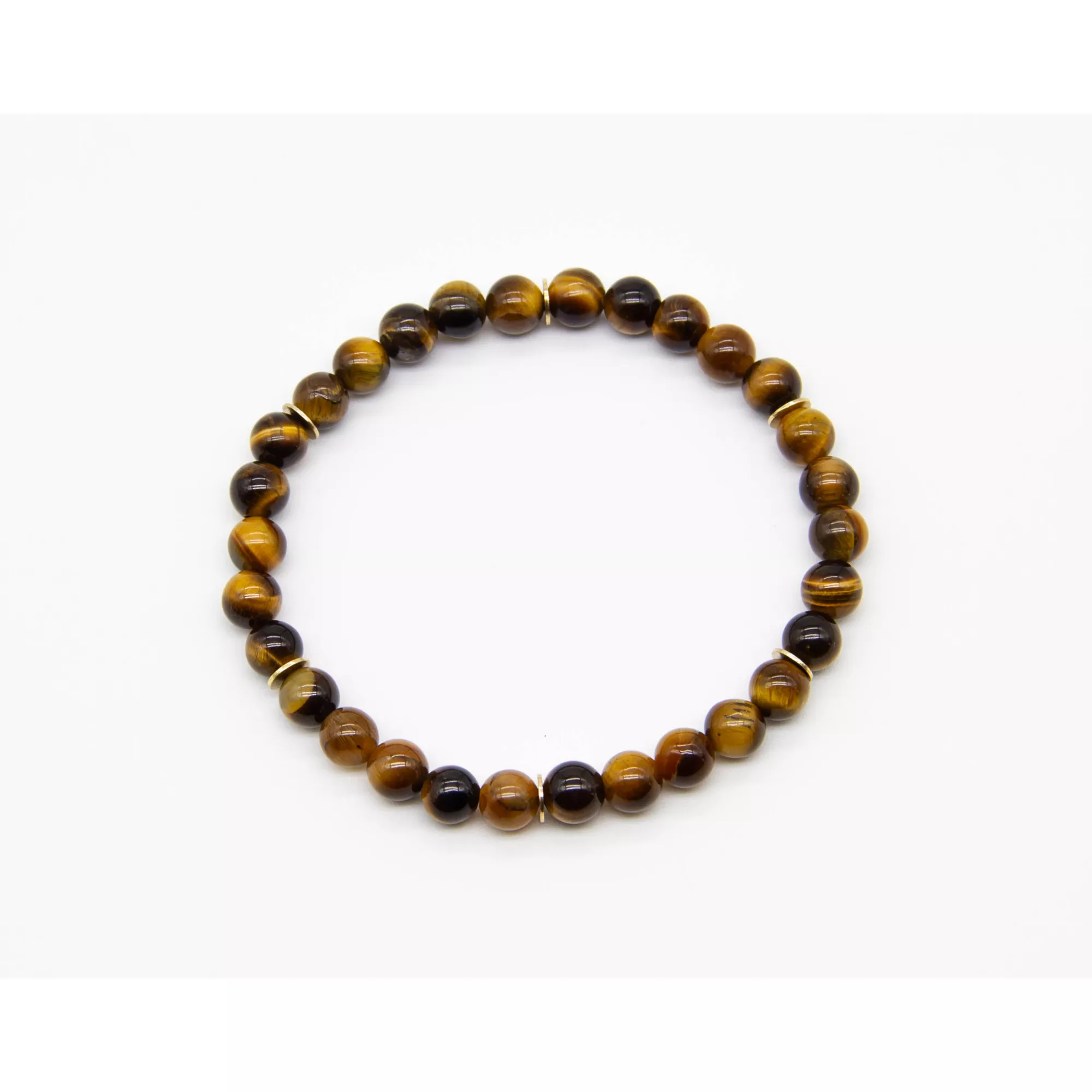 Tiger's Eye Semi-Precious Stone Beaded Bracelet at Spencer's