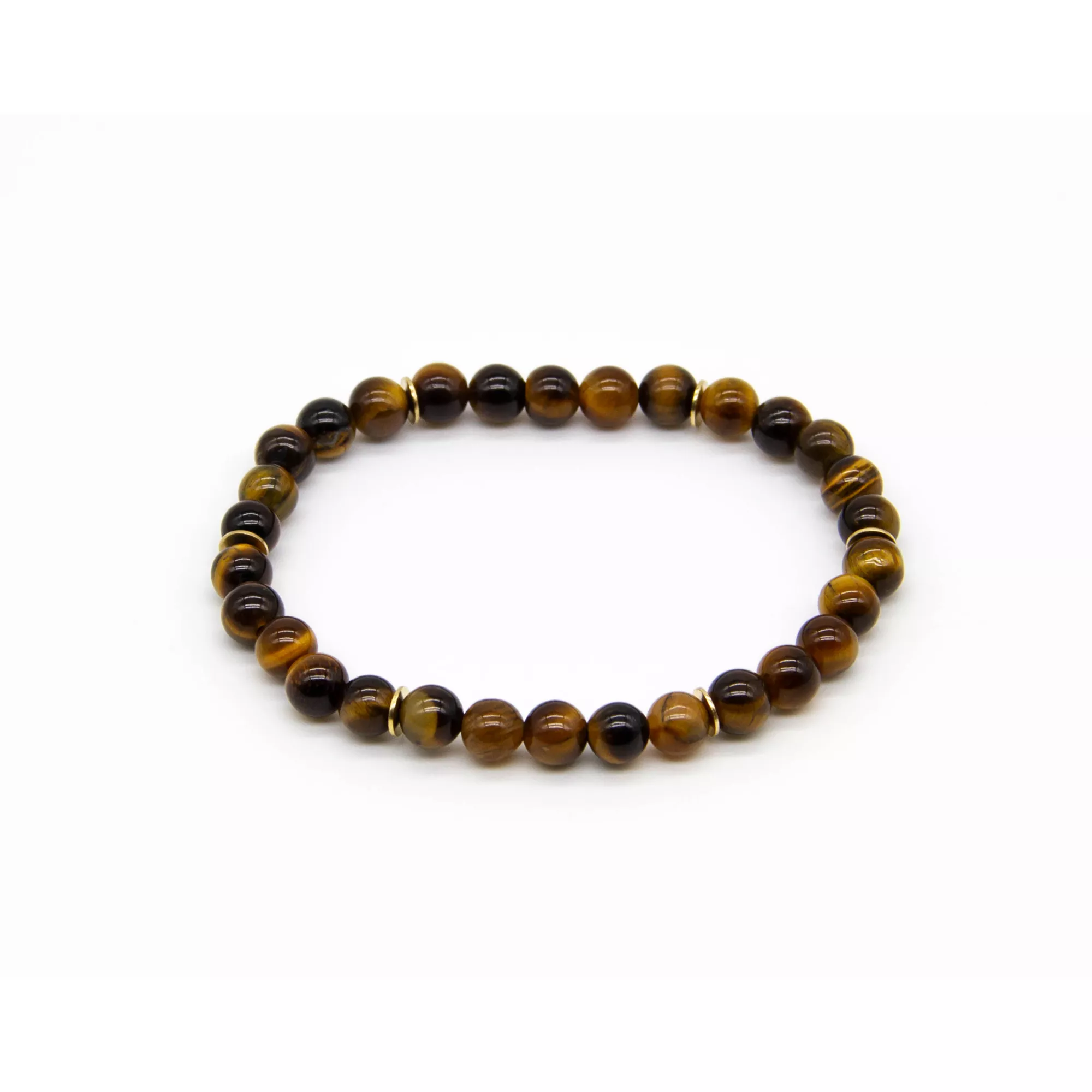 Tiger's Eye Semi-Precious Stone Beaded Bracelet at Spencer's