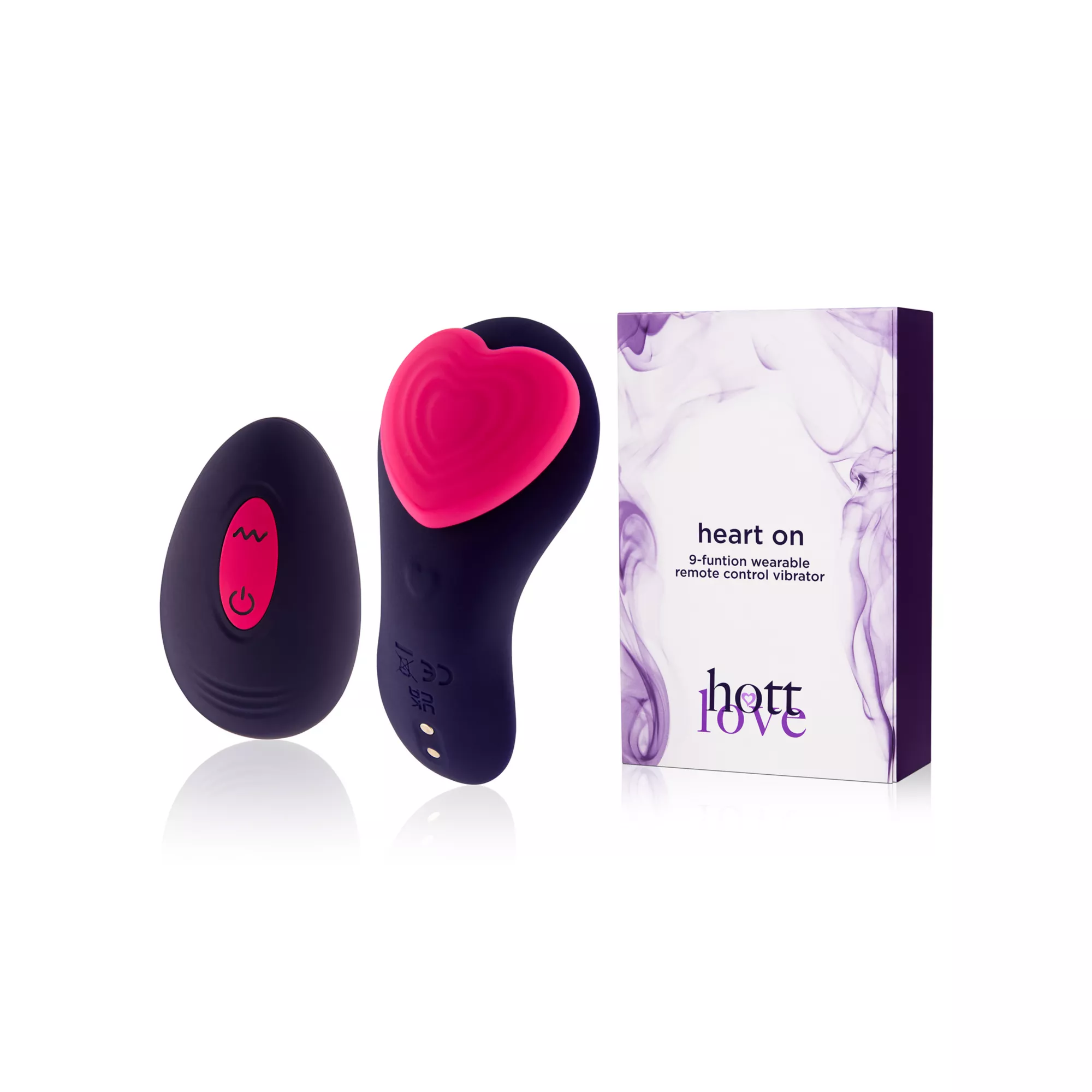 Heart On 9-Function Wearable Remote Control Vibrator - Hott Love at Spencer's