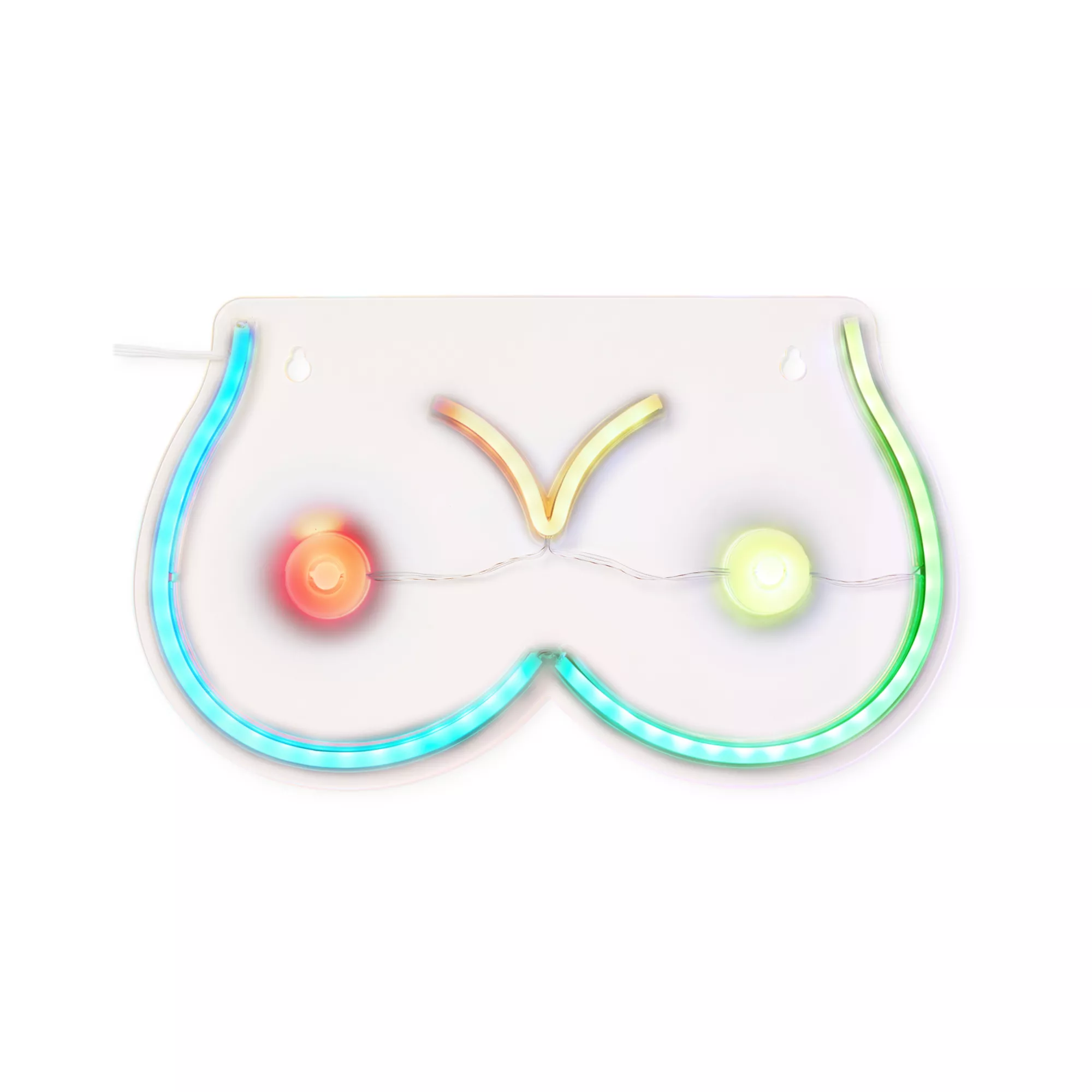 Neon Boobs LED Wall Light at Spencer's