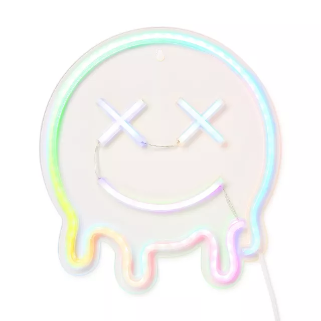 Trippy Smiley Face Neon Light at Spencer's