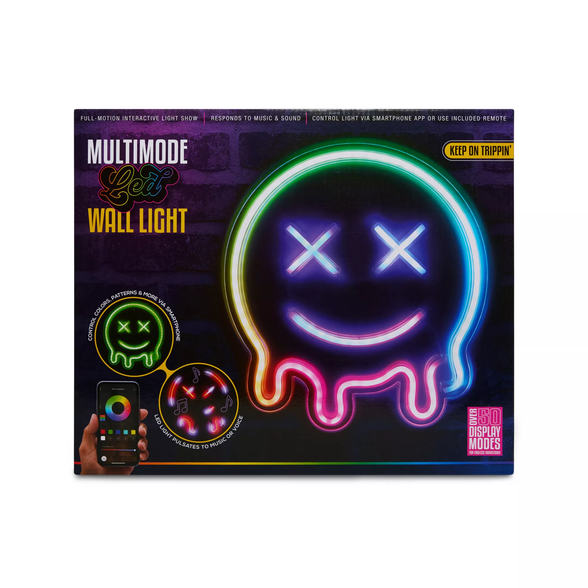 Trippy Smiley Face Neon Light
