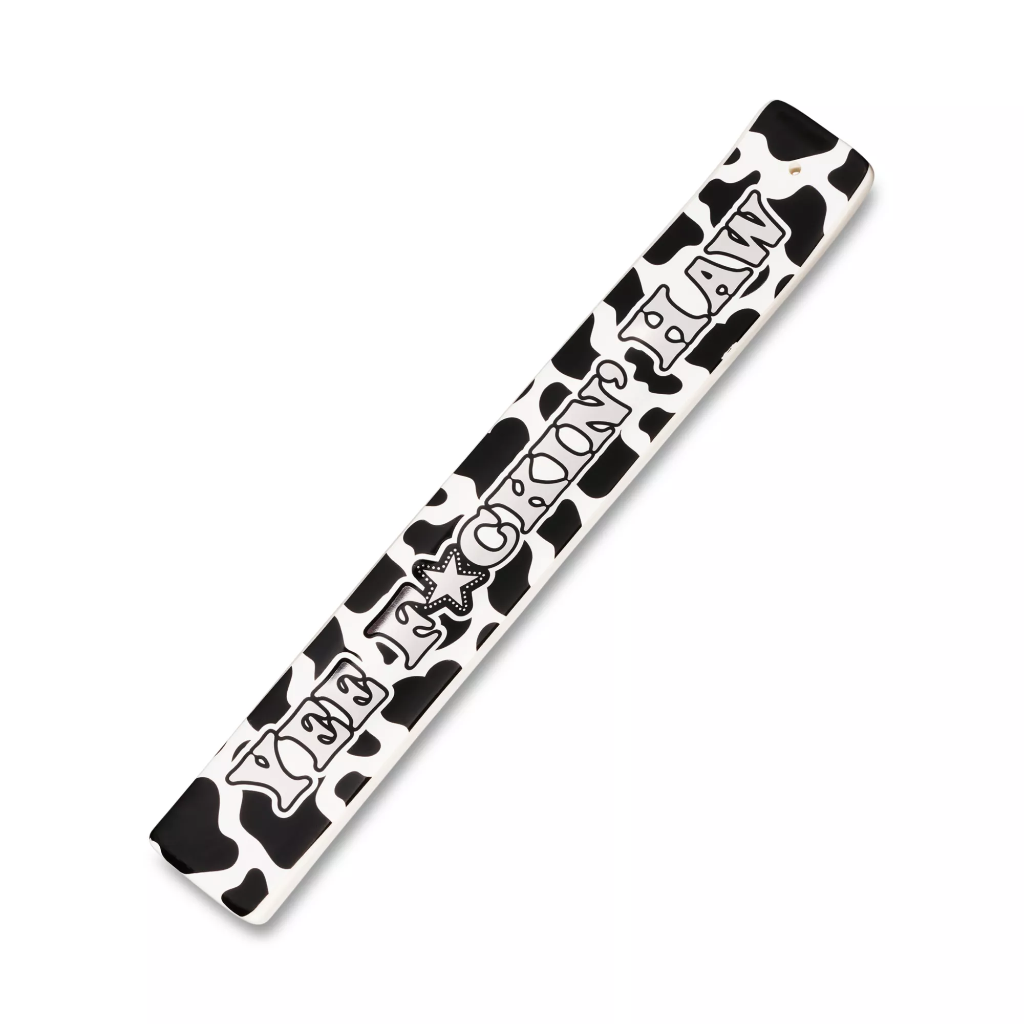 Yee Fuckin Haw Cow Print Flat Incense Burner at Spencer's