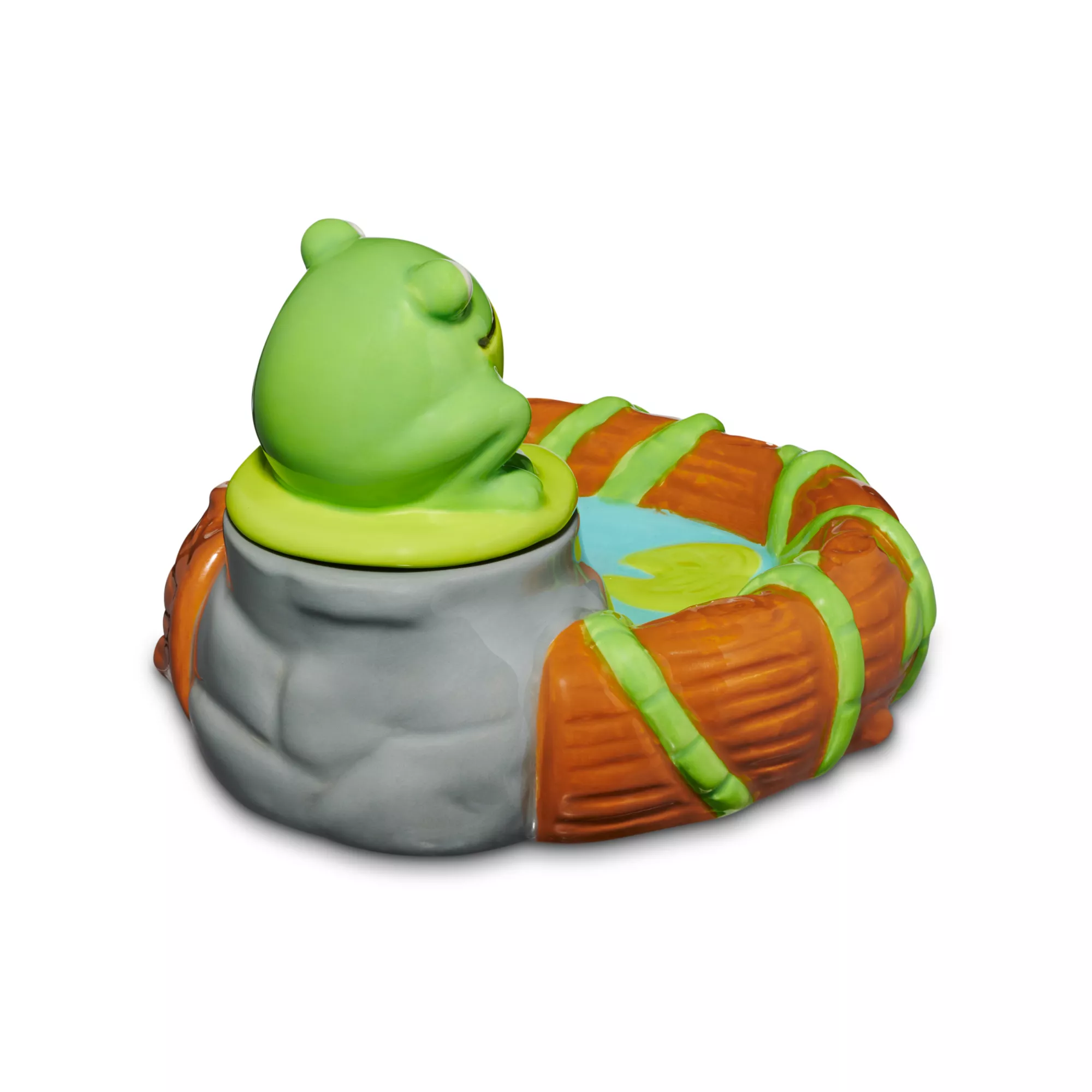 Frog on Lilypad Stash Jar and Ashtray at Spencer's