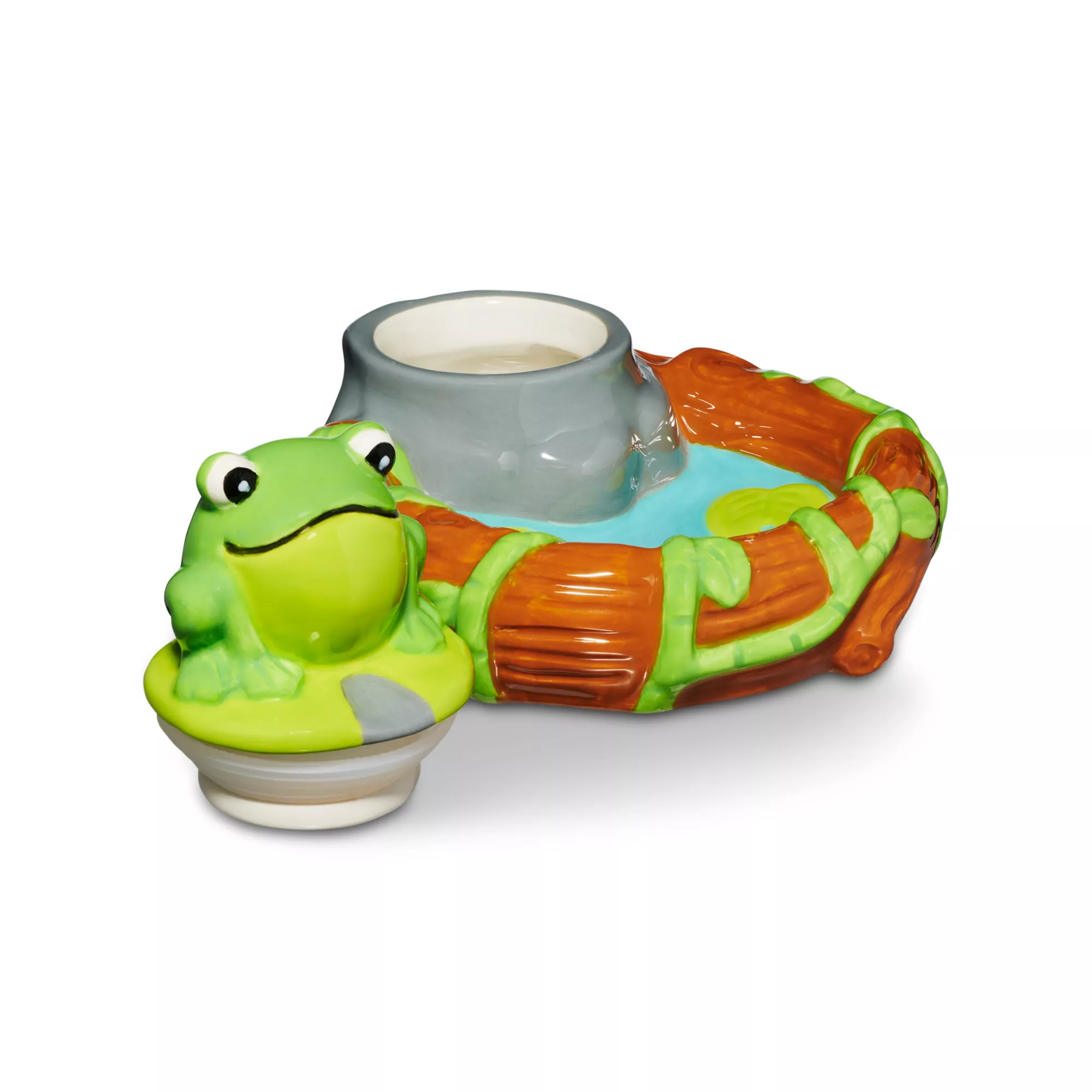 Frog on Lilypad Stash Jar and Ashtray at Spencer's
