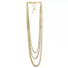 Triple Layered Gold Chain Necklace at Spencer's