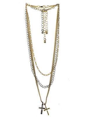 CZ Yin Yang Dog Tag Chain Necklace - Spencer's