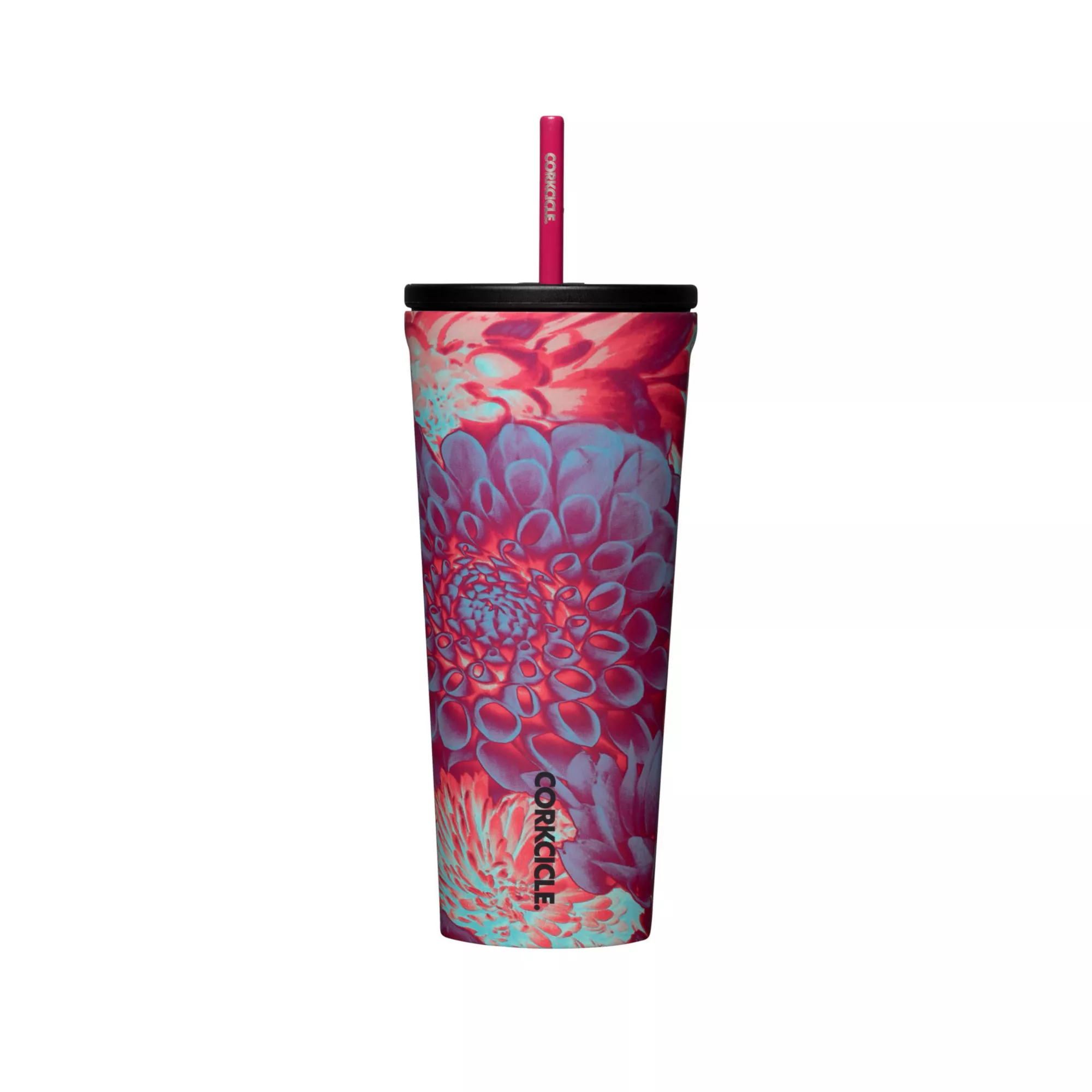 Floral Cup with Straw - 24 oz. at Spencer's