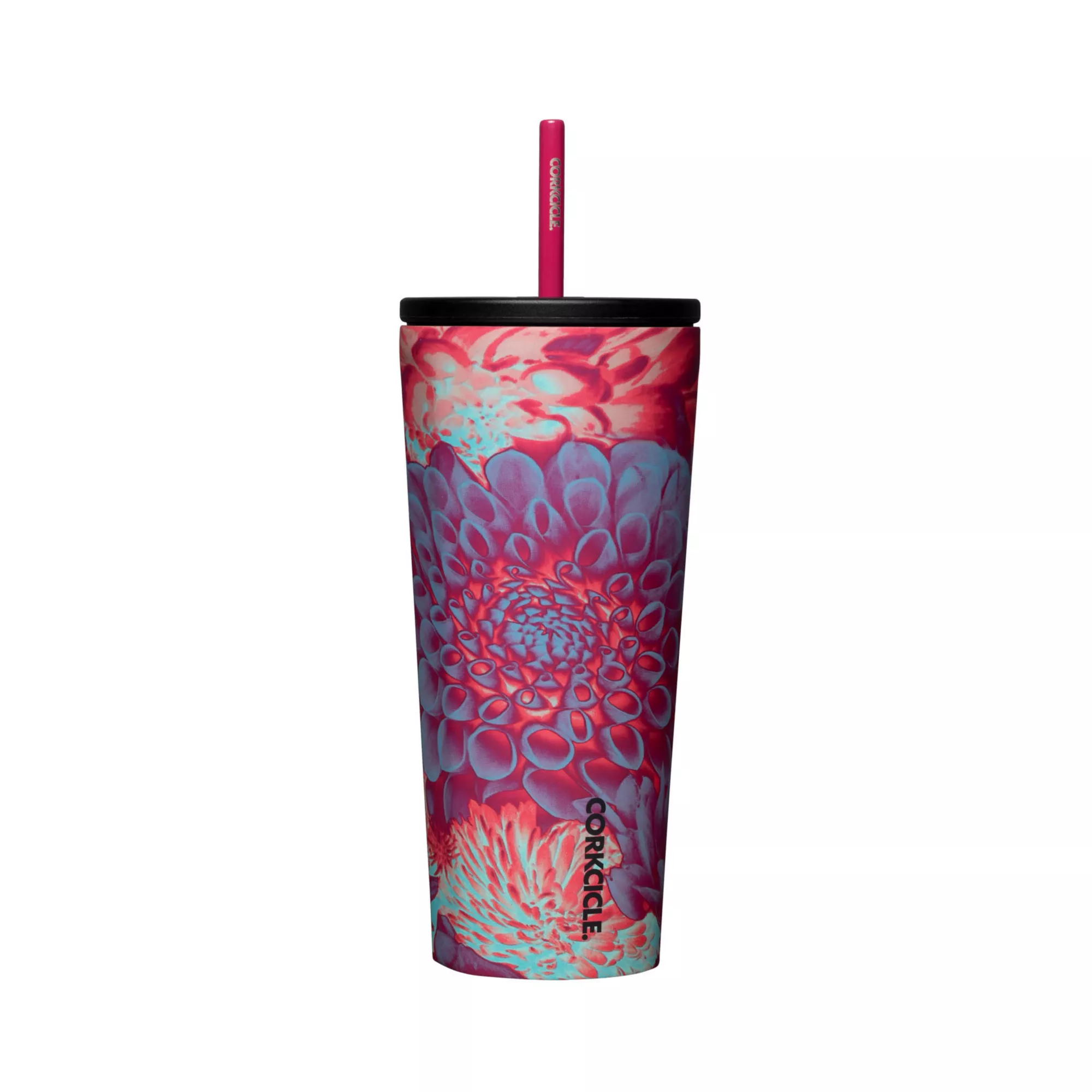 Floral Cup with Straw - 24 oz. at Spencer's