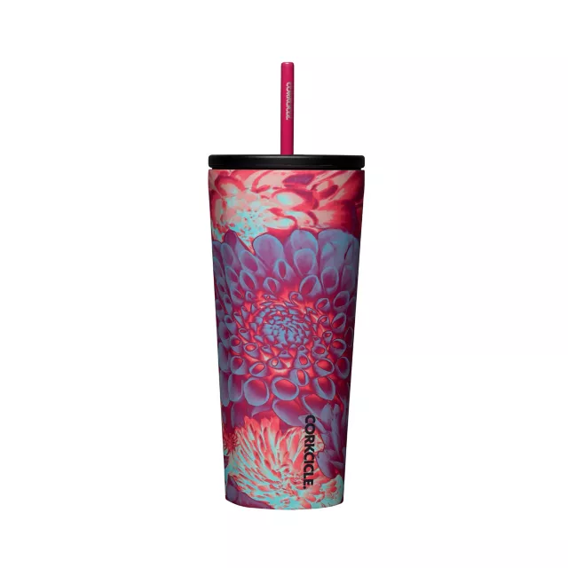 Floral Cup with Straw - 24 oz. at Spencer's