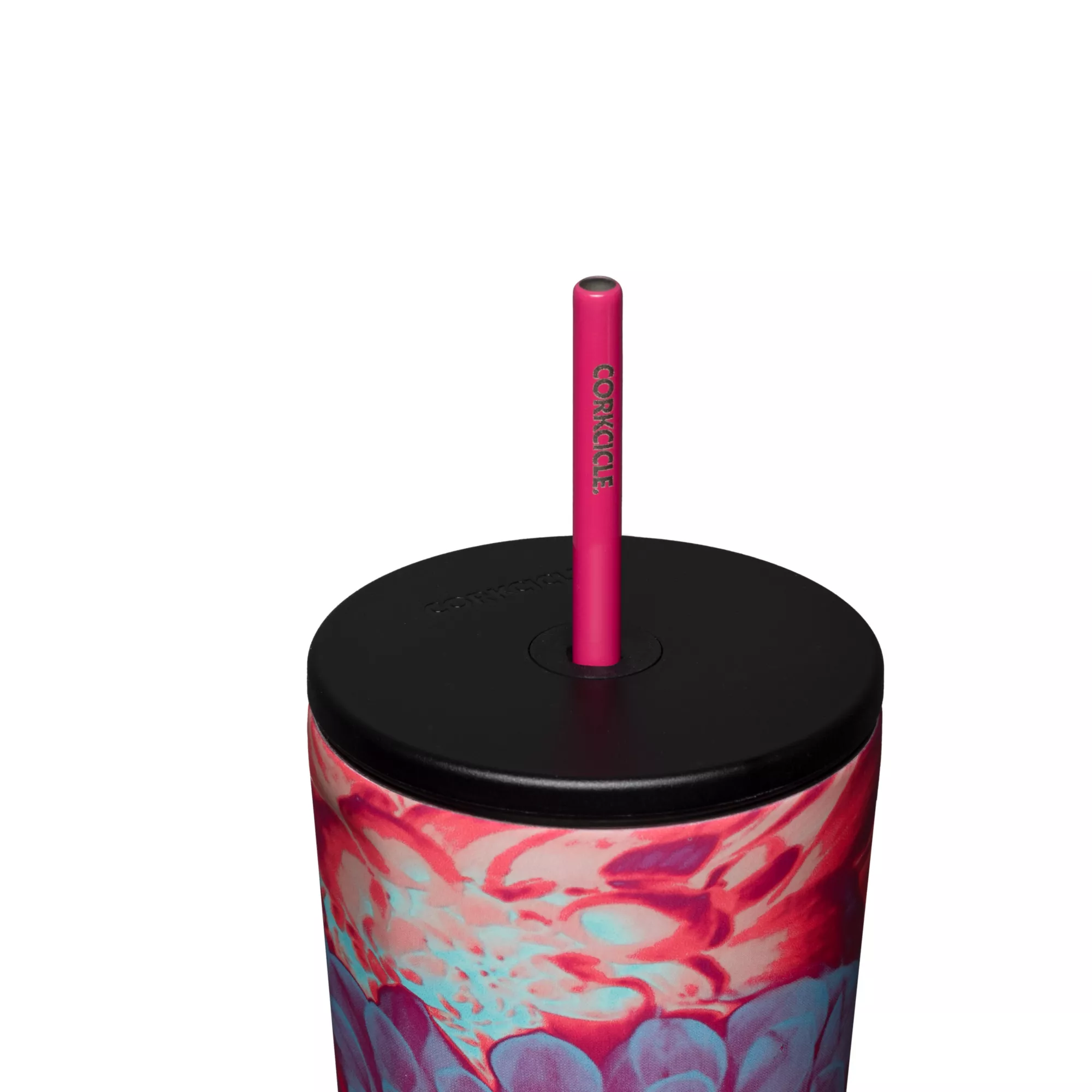 Floral Cup with Straw - 24 oz. at Spencer's