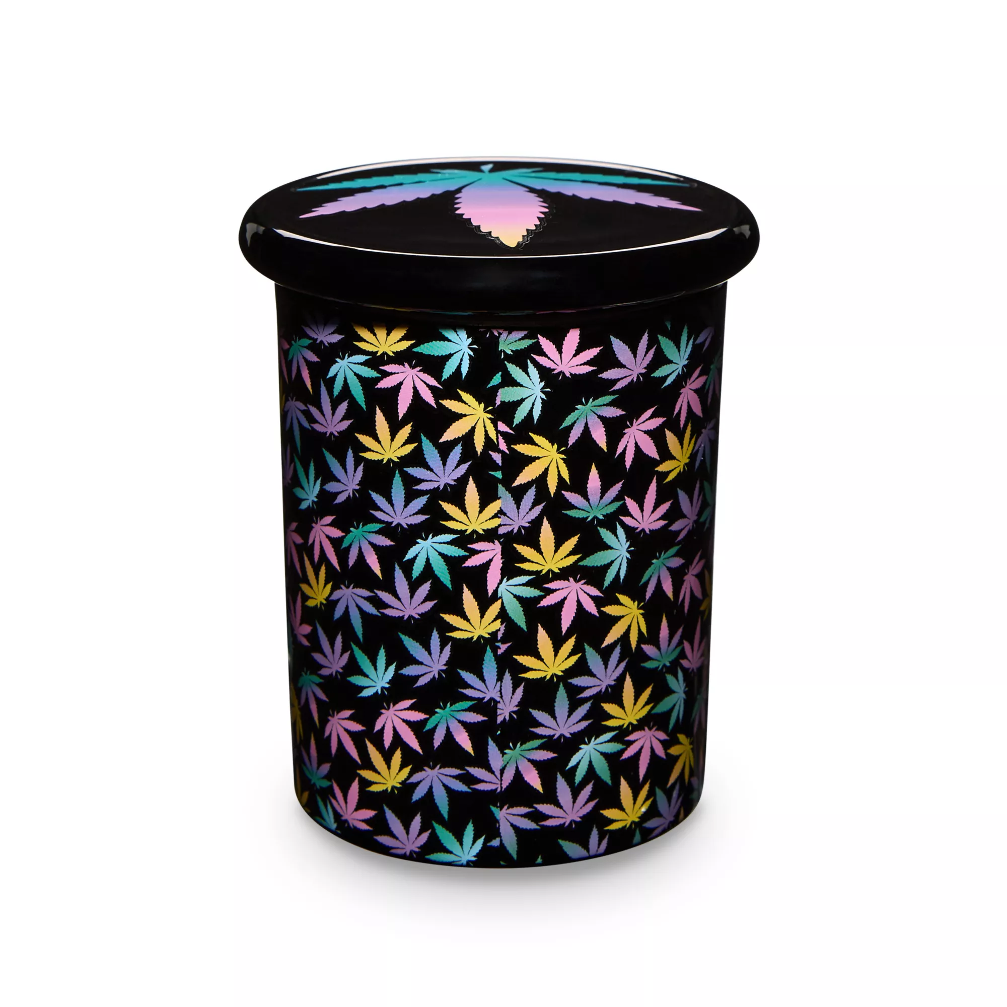 Pastel Weed Leaf Stash Jar - 11 oz. at Spencer's
