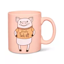 Kindly Fuck Off Pig Coffee Mug - 20 oz. at Spencer's