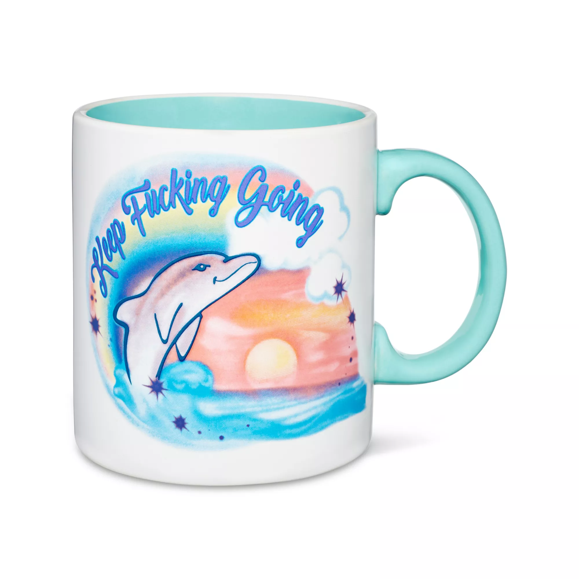 Keep Fucking Going Dolphin Coffee Mug - 20 oz. at Spencer's