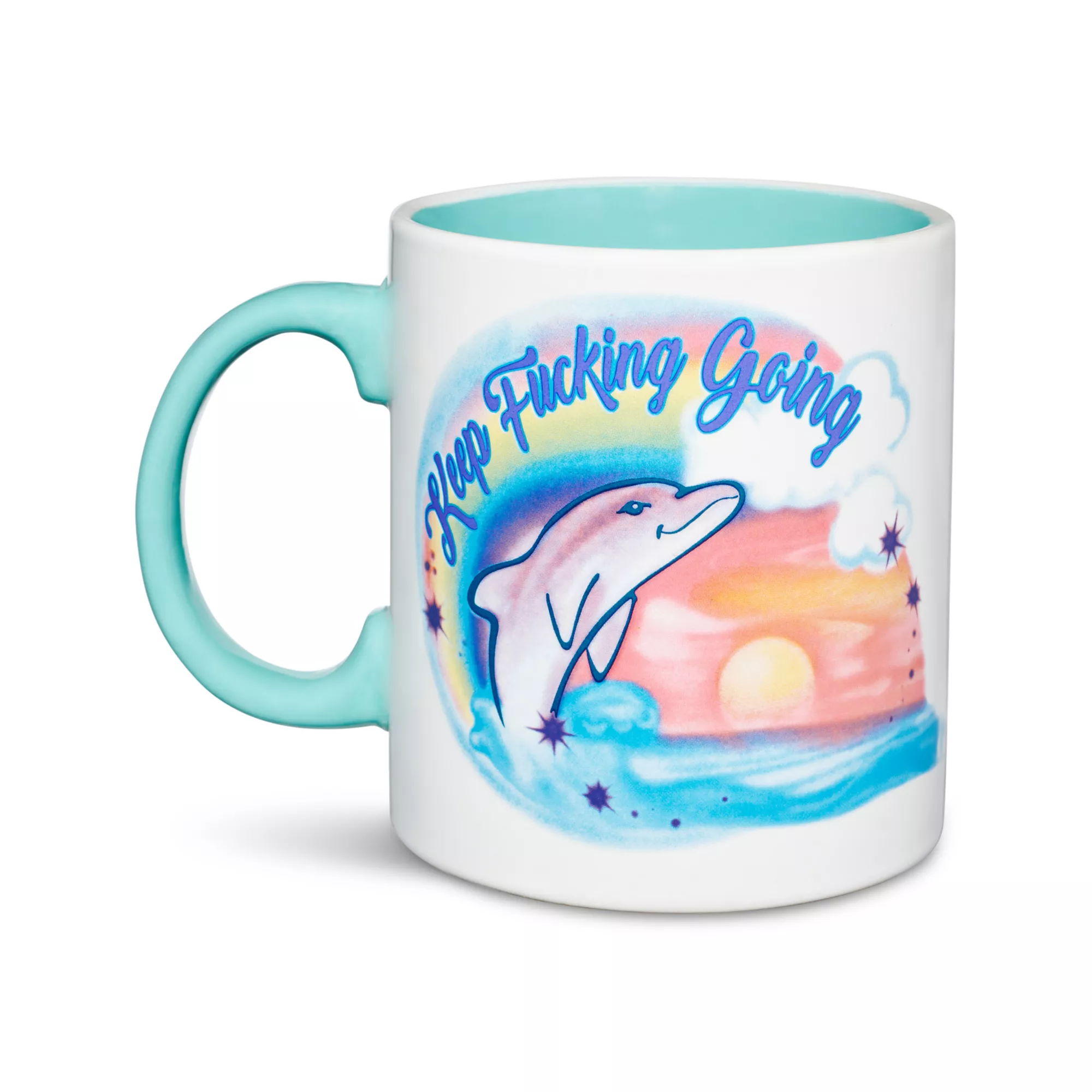 Keep Fucking Going Dolphin Coffee Mug - 20 oz. at Spencer's