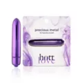 Purple Precious Metal 10-Function Waterproof Bullet Vibrator 3.5 Inch - Hott Love at Spencer's