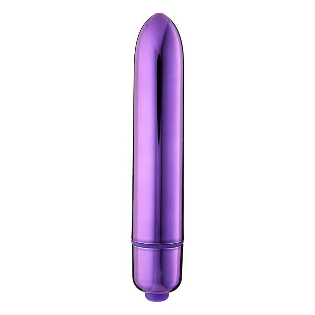 Purple Precious Metal 10-Function Waterproof Bullet Vibrator 3.5 Inch - Hott Love at Spencer's
