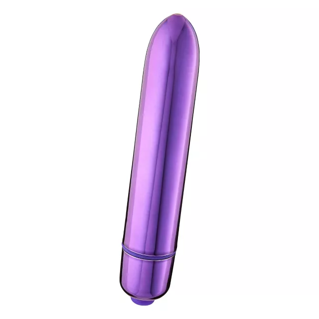 Purple Precious Metal 10-Function Waterproof Bullet Vibrator 3.5 Inch - Hott Love at Spencer's