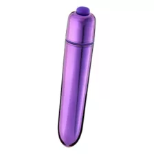 Purple Precious Metal 10-Function Waterproof Bullet Vibrator 3.5 Inch - Hott Love at Spencer's