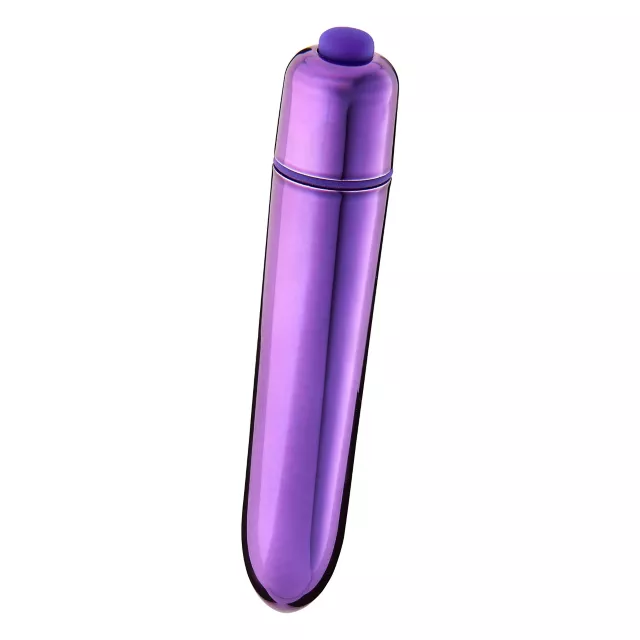 Purple Precious Metal 10-Function Waterproof Bullet Vibrator 3.5 Inch - Hott Love at Spencer's
