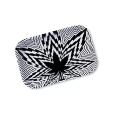 Black and White Pot Leaf Popout Tray at Spencer's