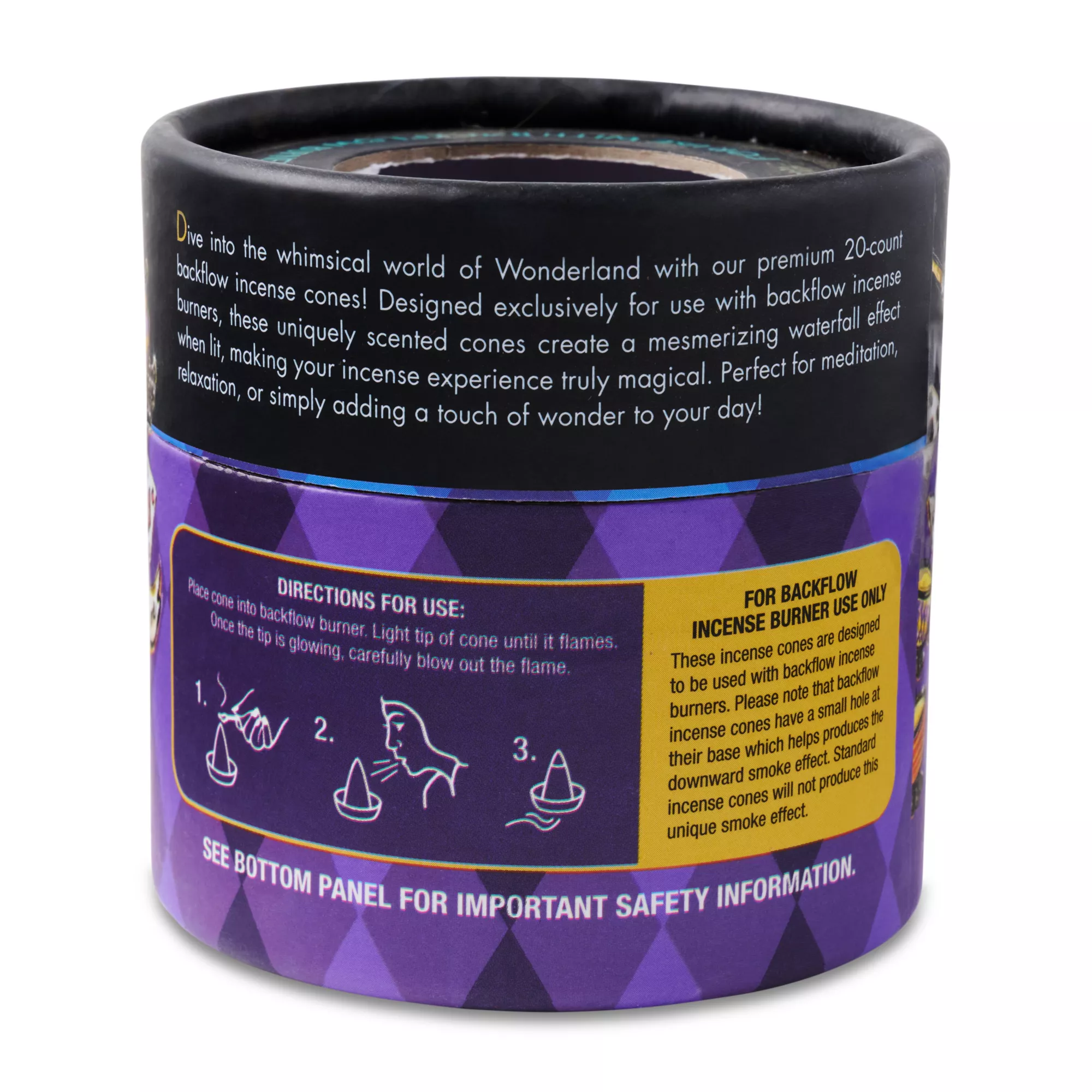 Cheshire Cat Backflow Incense Cones 20 Count - Alice in Wonderland at Spencer's