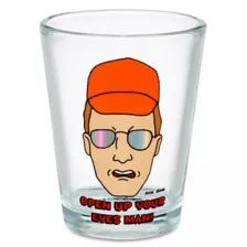 Dale Gribble Shot Glass 2 oz. - King of the Hill at Spencer's