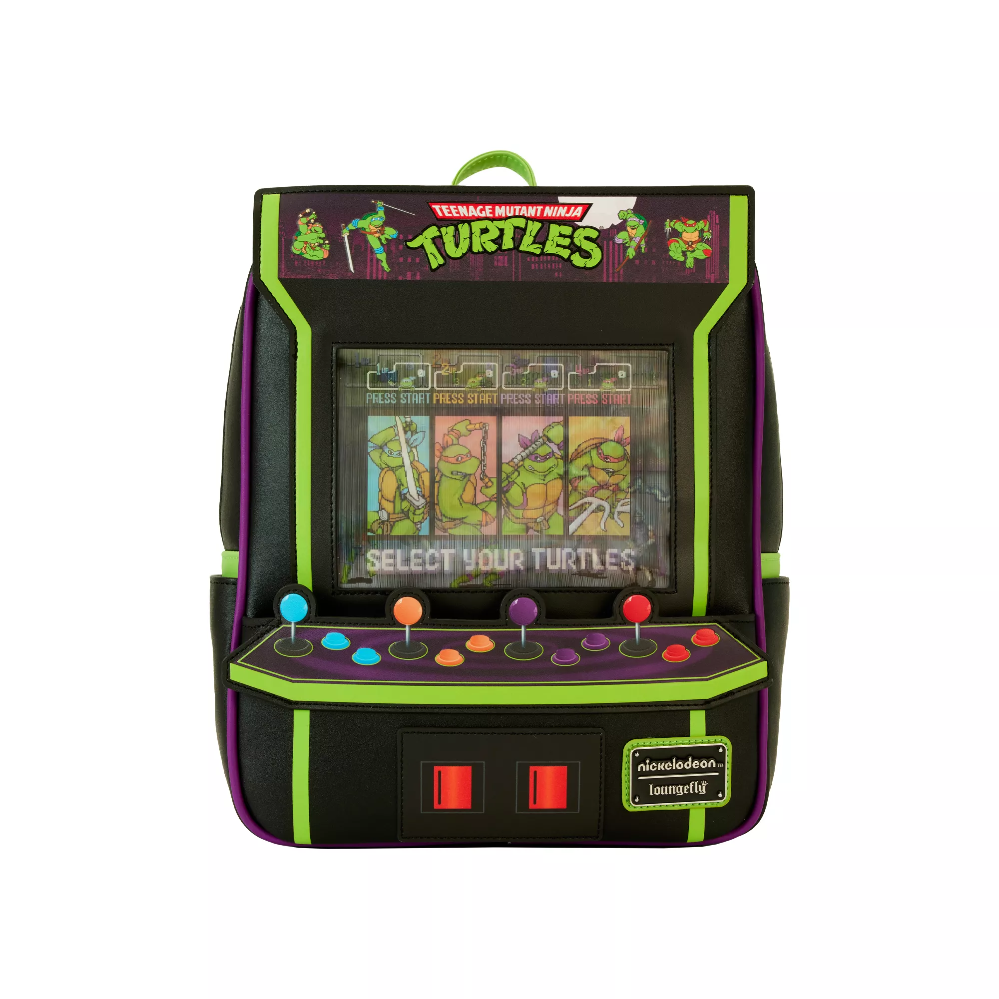 Loungefly Teenage Mutant Ninja Turtles Vintage Arcade Game Mini Backpack