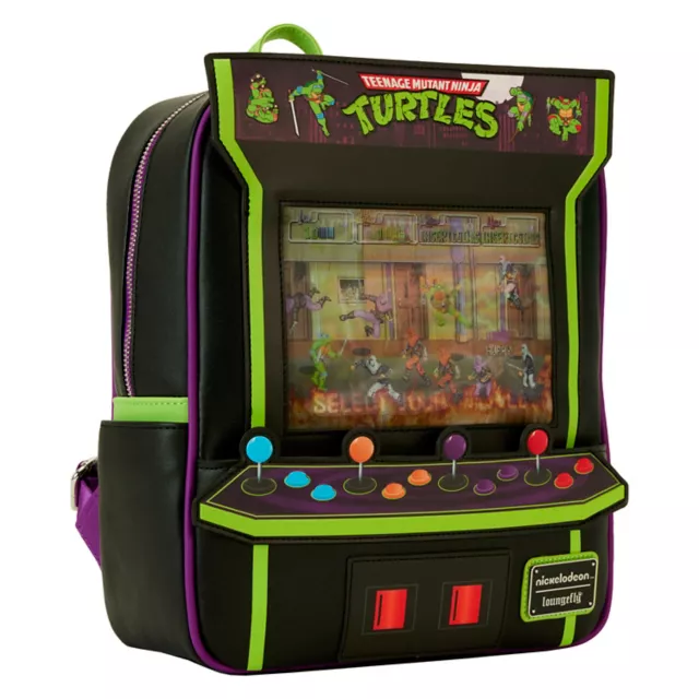 Loungefly Teenage Mutant Ninja Turtles Vintage Arcade Game Mini Backpack at Spencer's