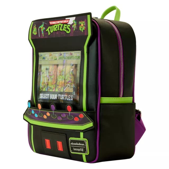 Loungefly Teenage Mutant Ninja Turtles Vintage Arcade Game Mini Backpack at Spencer's