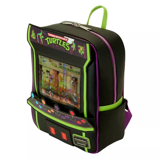 Loungefly Teenage Mutant Ninja Turtles Vintage Arcade Game Mini Backpack at Spencer's