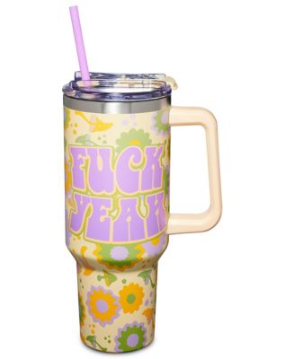Fuck Yeah Travel Mug with Straw - 40 oz.