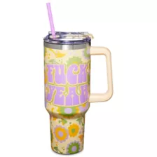 Fuck Yeah Travel Tumbler with Straw - 40 oz. at Spencer's