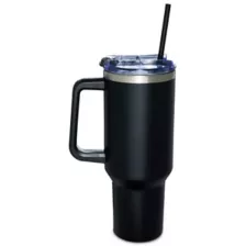 Skeleton Cowboy Travel Tumbler with Straw - 40 oz. at Spencer's