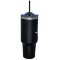 Skeleton Cowboy Travel Tumbler with Straw - 40 oz. at Spencer's