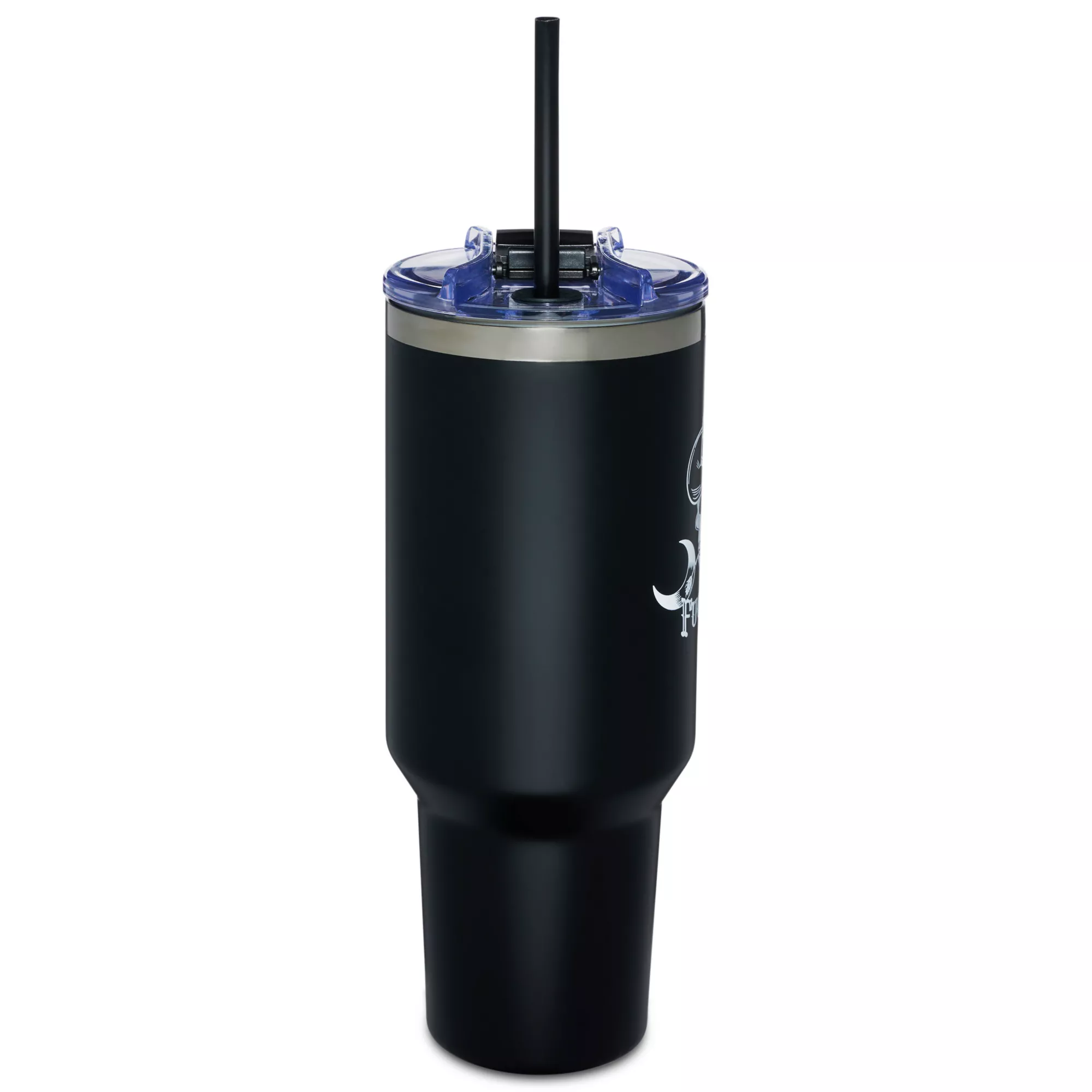 Skeleton Cowboy Travel Tumbler with Straw - 40 oz. at Spencer's