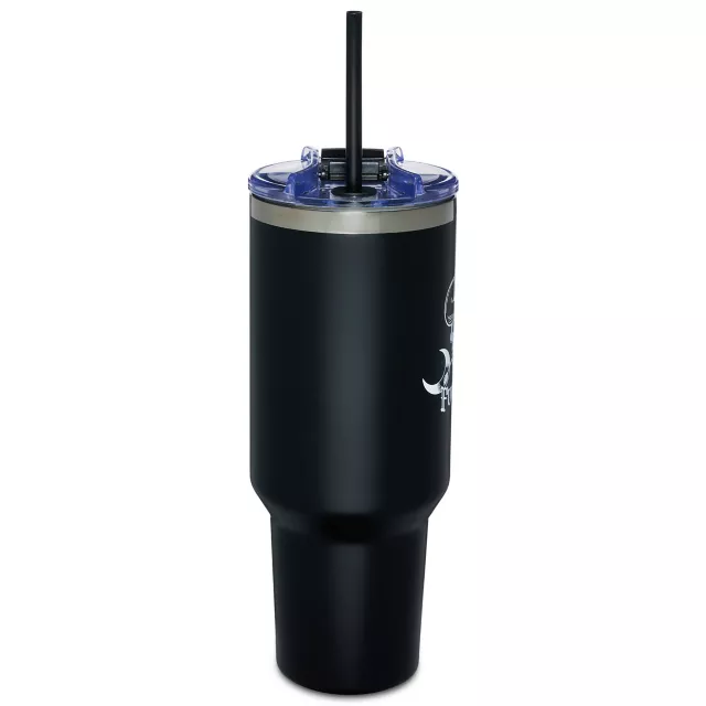 Skeleton Cowboy Travel Tumbler with Straw - 40 oz. at Spencer's