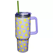 Weed Smile Travel Tumbler with Straw - 40 oz. at Spencer's