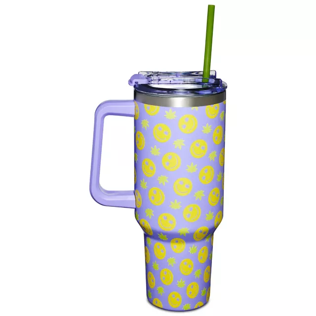 Weed Smile Travel Tumbler with Straw - 40 oz. at Spencer's