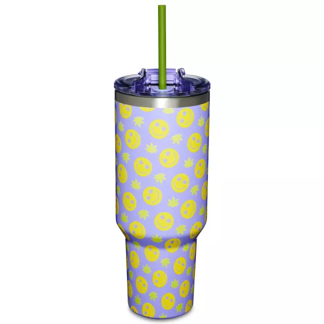 Weed Smile Travel Tumbler with Straw - 40 oz. at Spencer's