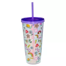 Silly Pattern Cup with Straw - 22 oz. at Spencer's
