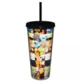 Boobs Collage Cup with Straw - 22 oz. at Spencer's