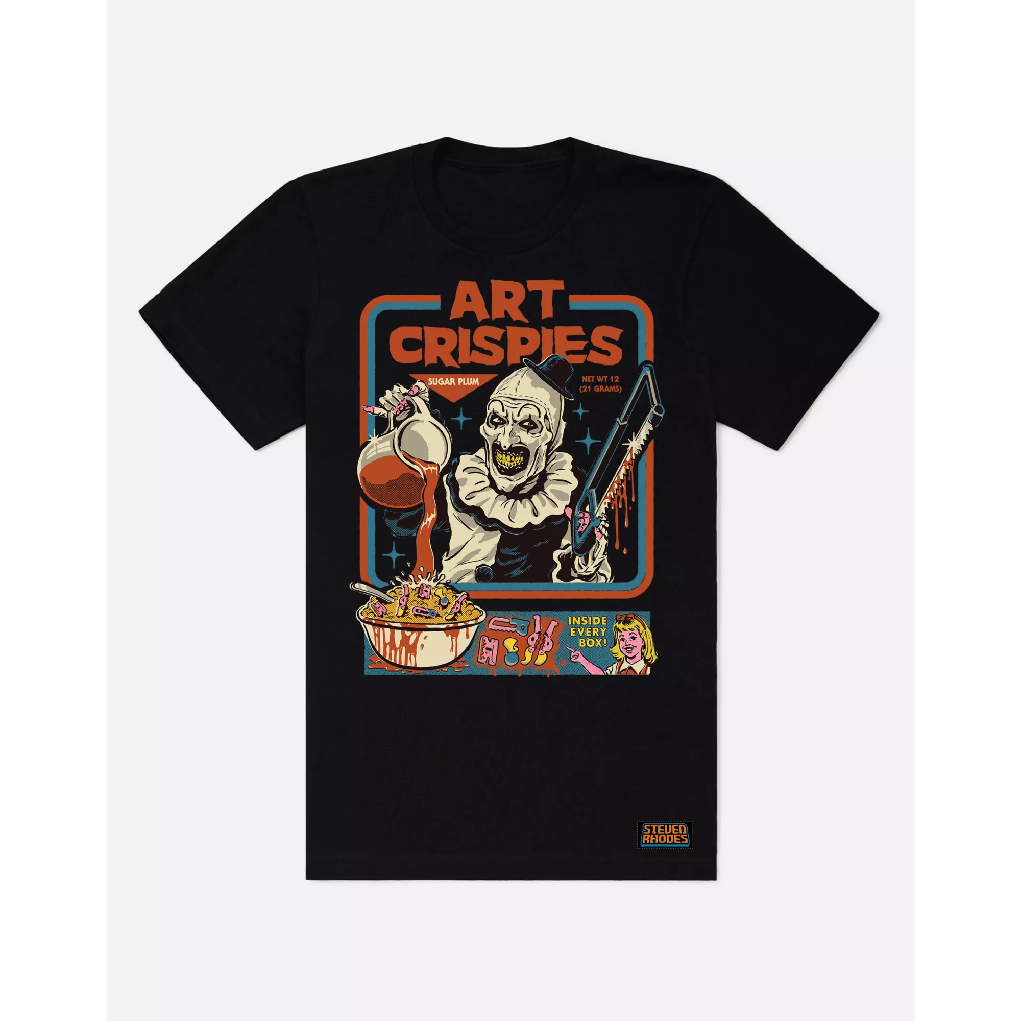 Art Crispies Terrifier T Shirt - Steven Rhodes
