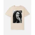 Beige Bob Marley Smoke T Shirt at Spencer's