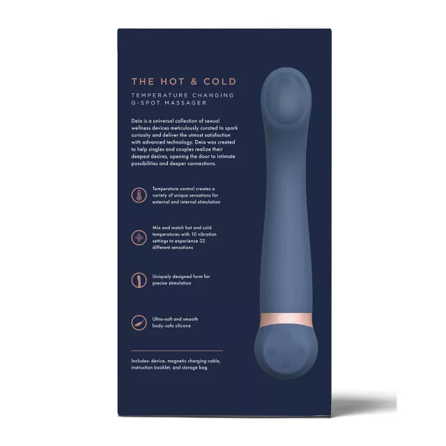 10-Function Hot and Cold Temperature Changing Rechargeable Waterproof G-Spot Massager - 8.5 Inch at Spencer's