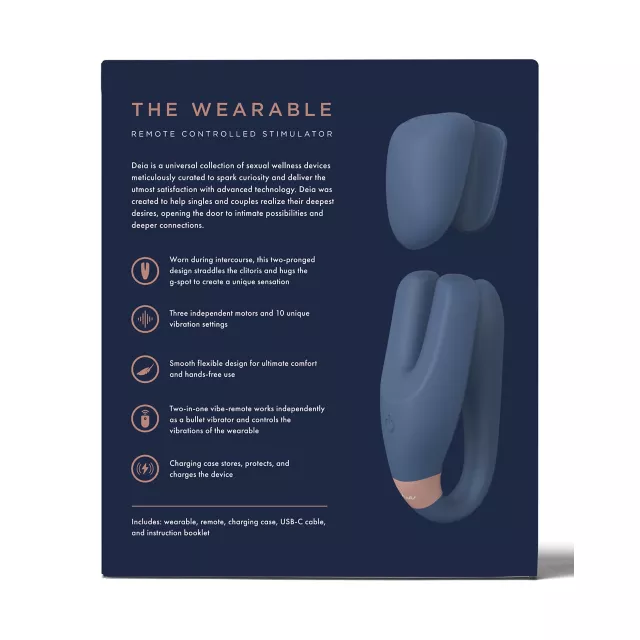 10-Function Wearable Remote Control Rechargeable Waterproof Remote Control Vibrator - 3.5 Inch at Spencer's